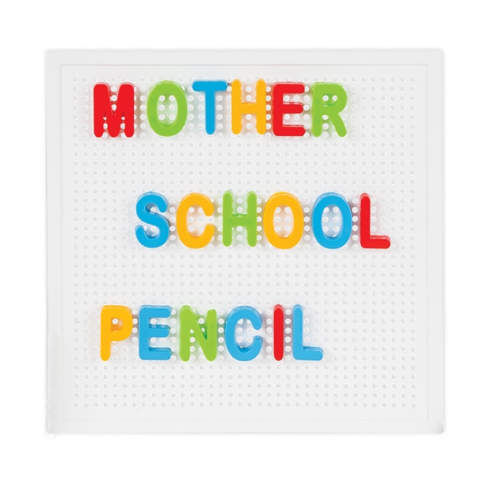 Pilsan Buchstaben und Zahlen Lernset 03297 bunte Buchstaben, Steckspiel 222-tlg bunt 