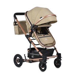 Moni Kinderwagen Gigi Babywanne umbaubar Sportsitz Wickeltasche Getränkehalter beige 