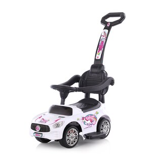 Chipolino Kinder Rutschauto 2in1 Einhorn Schubstange Musikfunktion bequemer Sitz weiß 