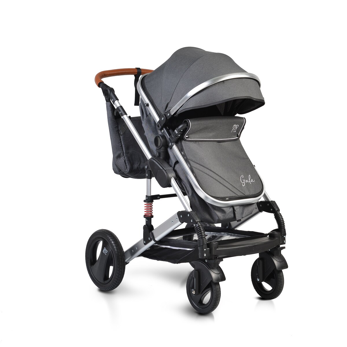 Moni Kinderwagen Gala Tragetasche Sportsitz umbaubar Wickeltasche Sitz umkehrbar schwarz 