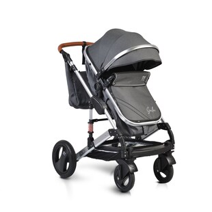 Moni Kinderwagen Gala Tragetasche Sportsitz umbaubar Wickeltasche Sitz umkehrbar schwarz 