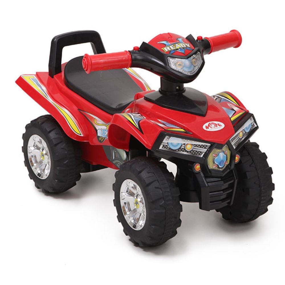 Rutschauto ATV 551 ab 1 Jahr mit Musikfunktion, Hupe, Quad Design schwarz/rot 