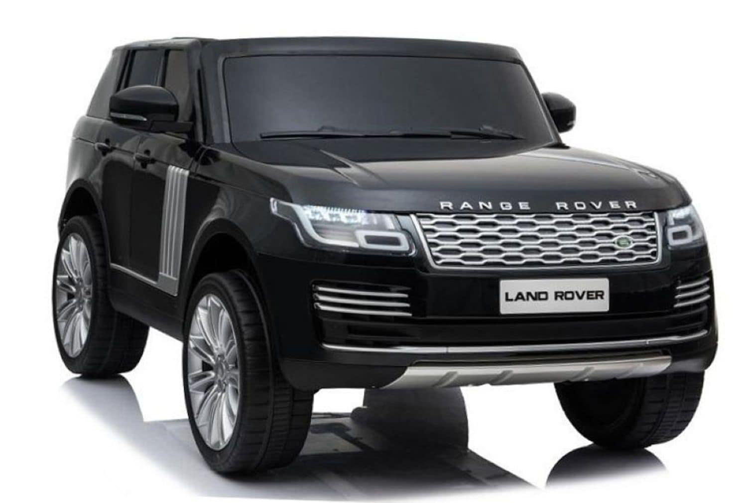 ES-Toys Kinder Elektroauto Land Rover Range Rover EVA-Reifen Allradantrieb schwarz 
