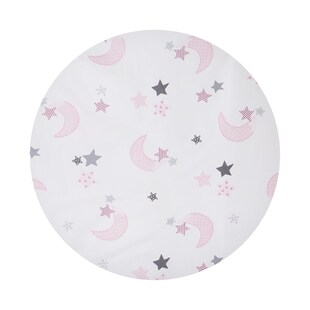 Chipolino 4-teiliges Bettwäsche Set, Kissen, Kissenbezug, Steppdecke, Bettlaken weiß/rosa 