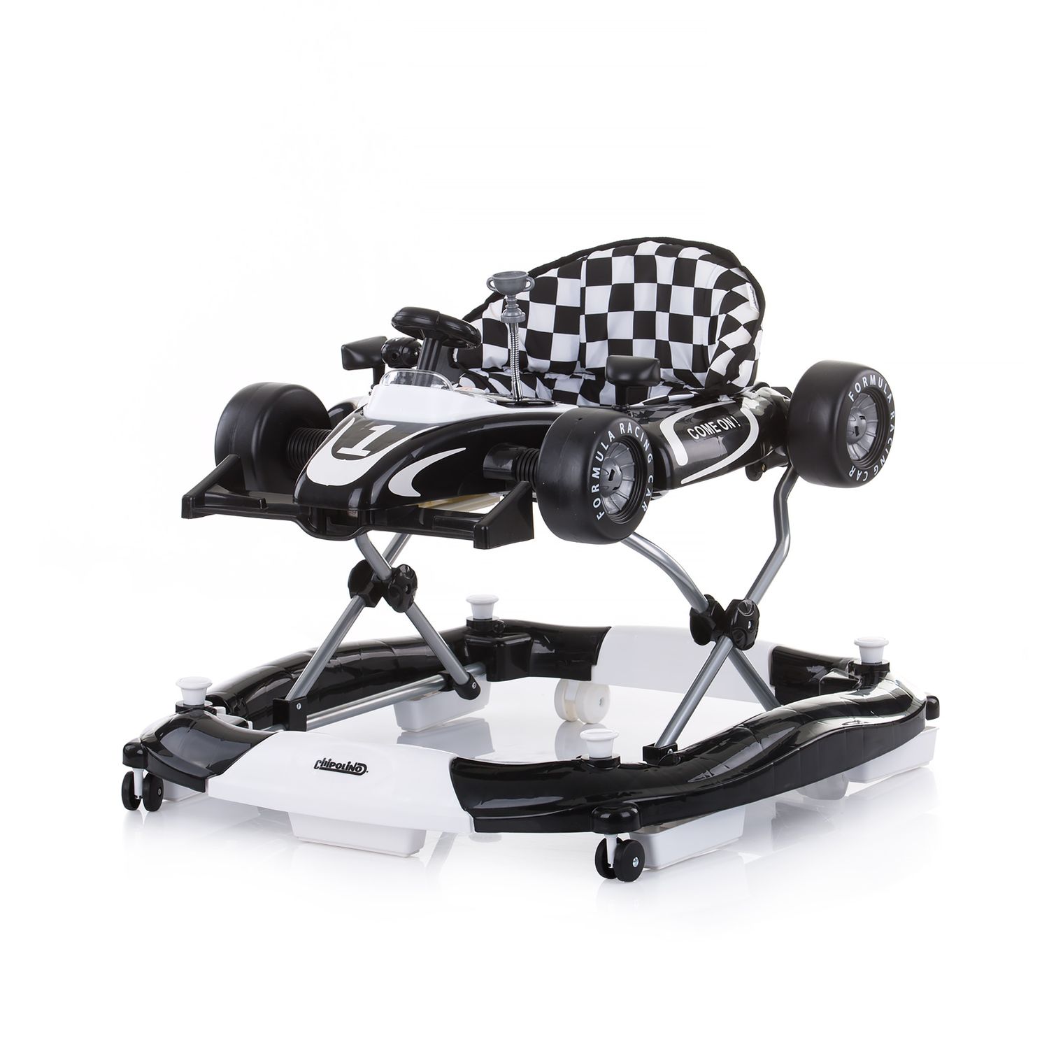 Chipolino Lauflernwagen 4 in 1 Racer, verstellbar, Wippe, Activitycenter schwarz 