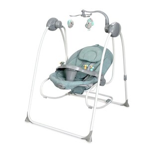 Lorelli Babywippe elektrisch Tango 2 in 1, Fernbedienung, MP3, Timer, Mobile grün 