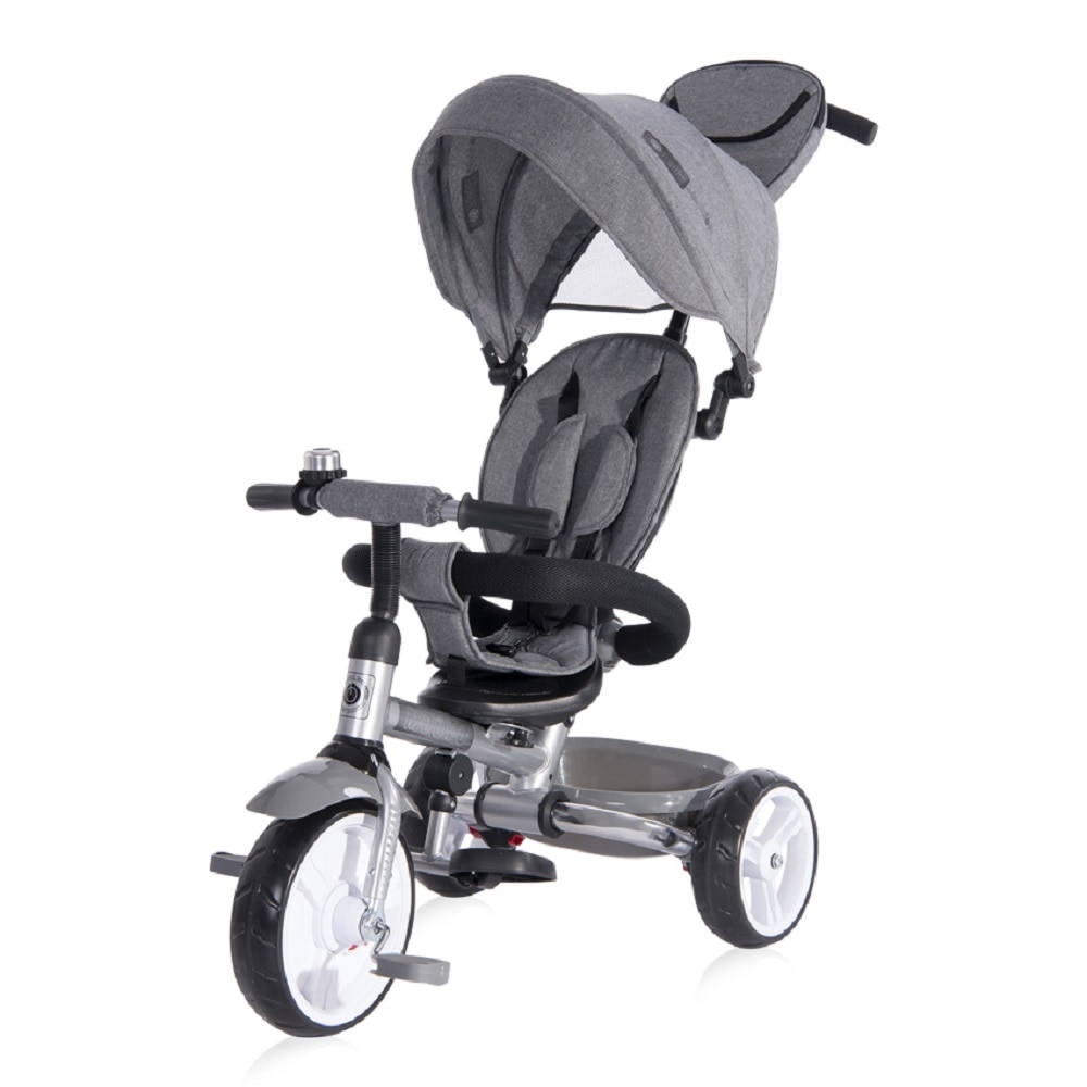 Lorelli Dreirad Moovo EVA-Reifen faltbar Lenkstange Becherhalter verstellbar hellgrau 