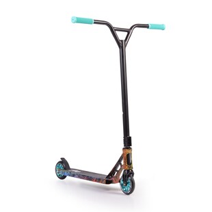 Byox Kinderroller Chaos PU-Räder, ABEC-9, Lenker 360° drehbar, Hinterradbremse blau 