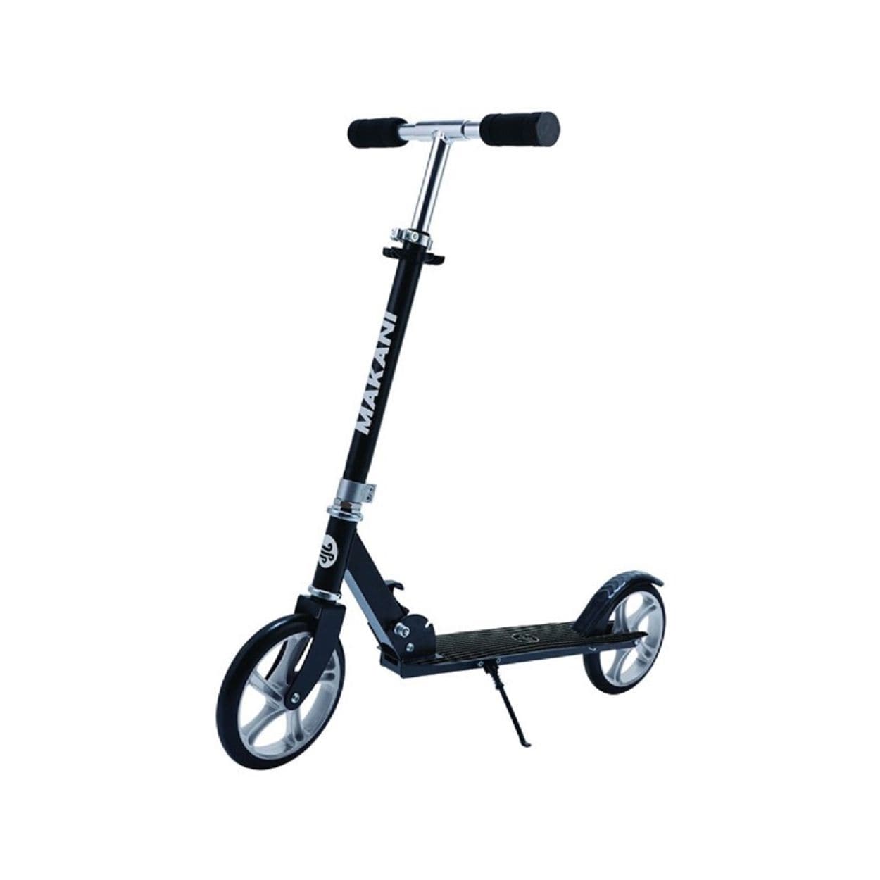 Makani Scooter Sigma, PU-R&auml;der, klappbar, Seitenst&auml;nder, Griff 360&deg; drehbar grau 