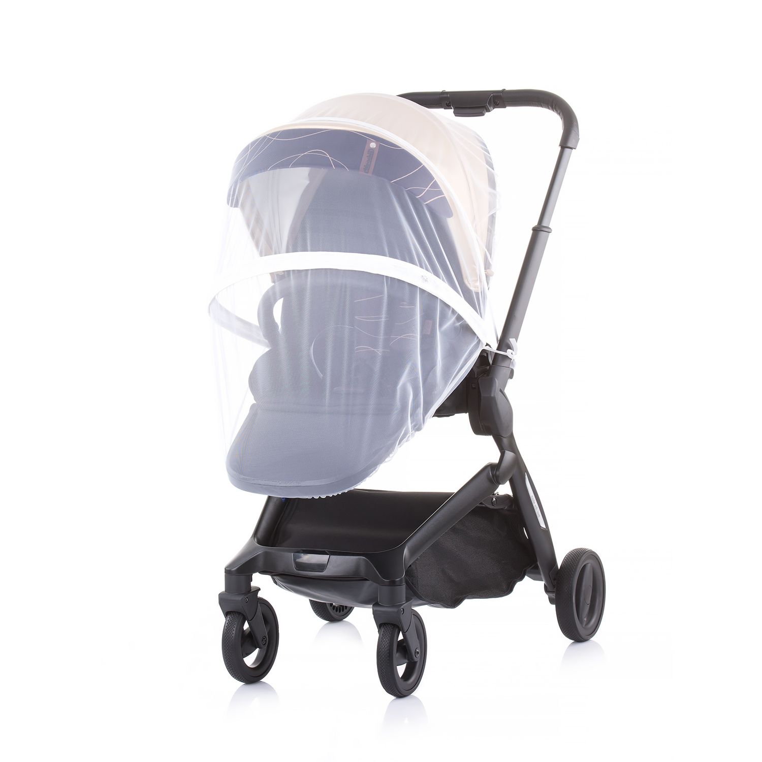 Chipolino Moskitonetz Lux, Insektenschutz, Kinderwagen, Buggy, Rei&szlig;verschluss wei&szlig; 
