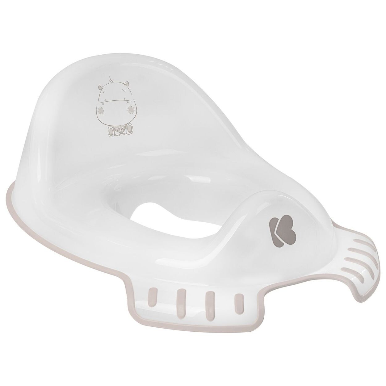 Kikkaboo, Toilettenaufsatz Hippo Toilettensitz, anatomische Form, Spritzschutz beige