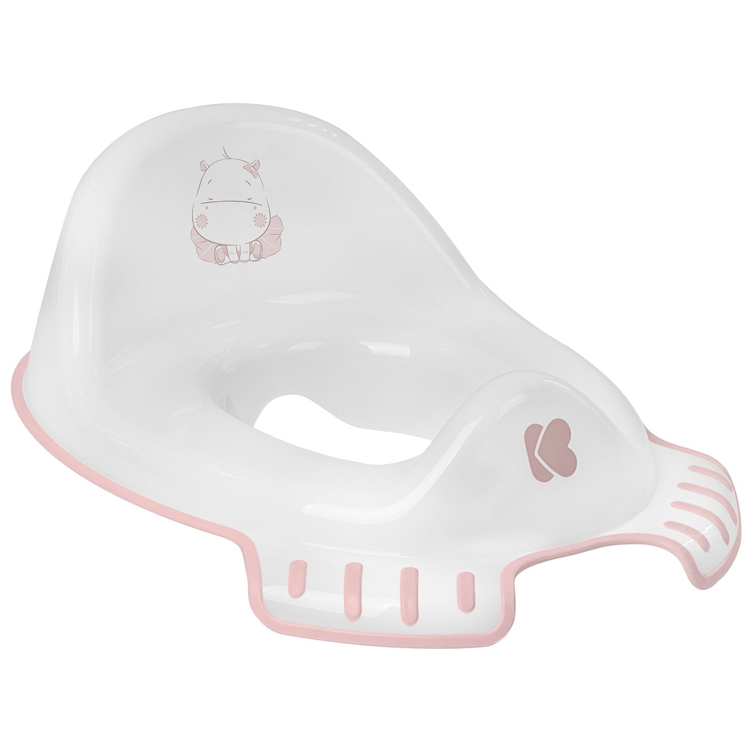 Kikkaboo, Toilettenaufsatz Hippo Toilettensitz, anatomische Form, Spritzschutz rosa 