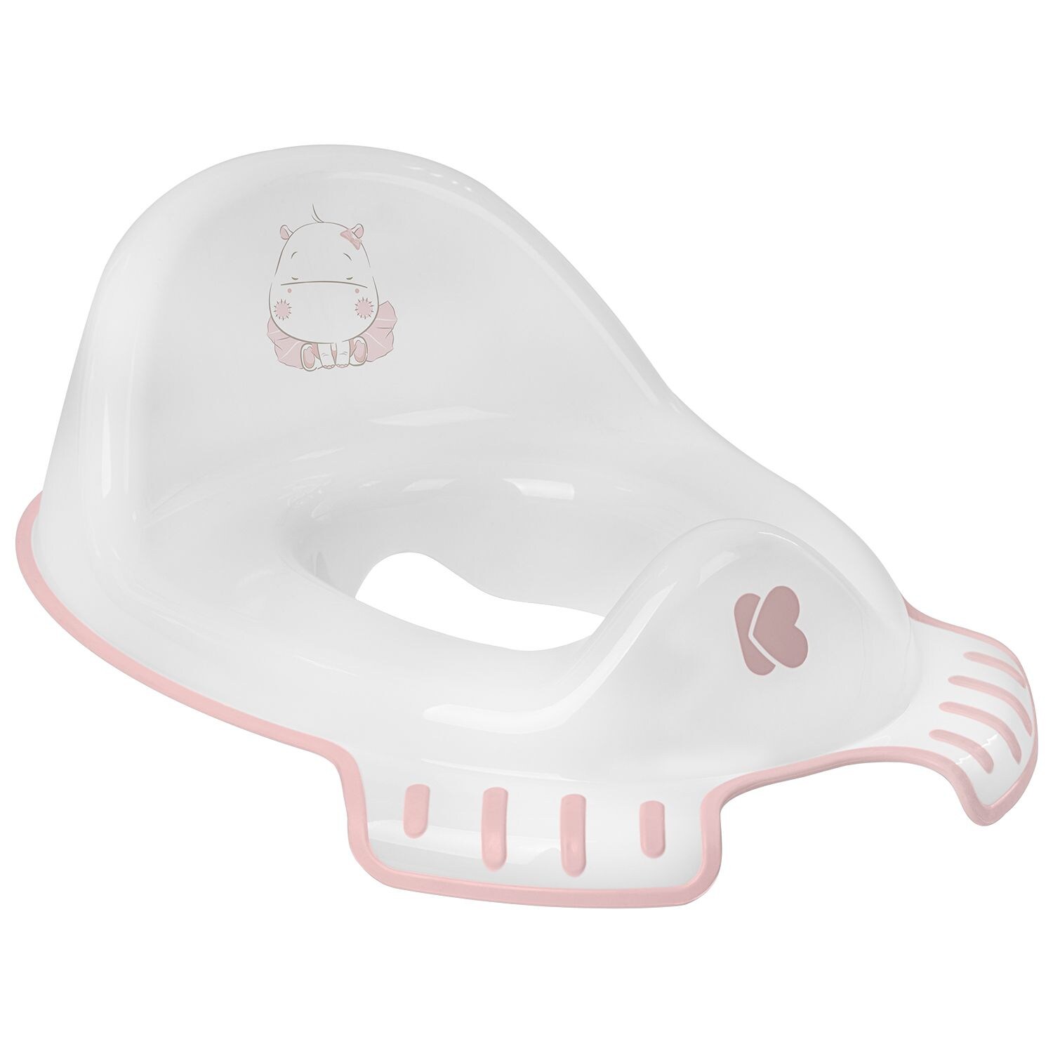 Kikkaboo, Toilettenaufsatz Hippo Toilettensitz, anatomische Form, Spritzschutz rosa