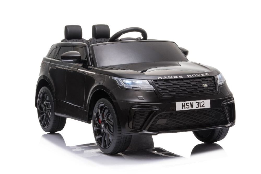 ES-Toys Kinder Elektroauto Range Rover Velar EVA-Reifen Sto&szlig;d&auml;mpfer Scheinwerfer schwarz 