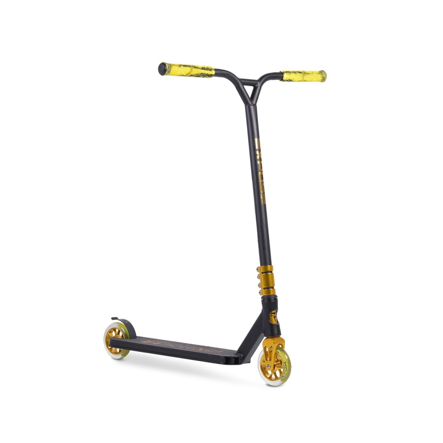 Byox Scooter Stunt Expose, ABEC-9 Lager, PU-R&auml;der, ab 10 Jahren, aus Aluminium gelb 