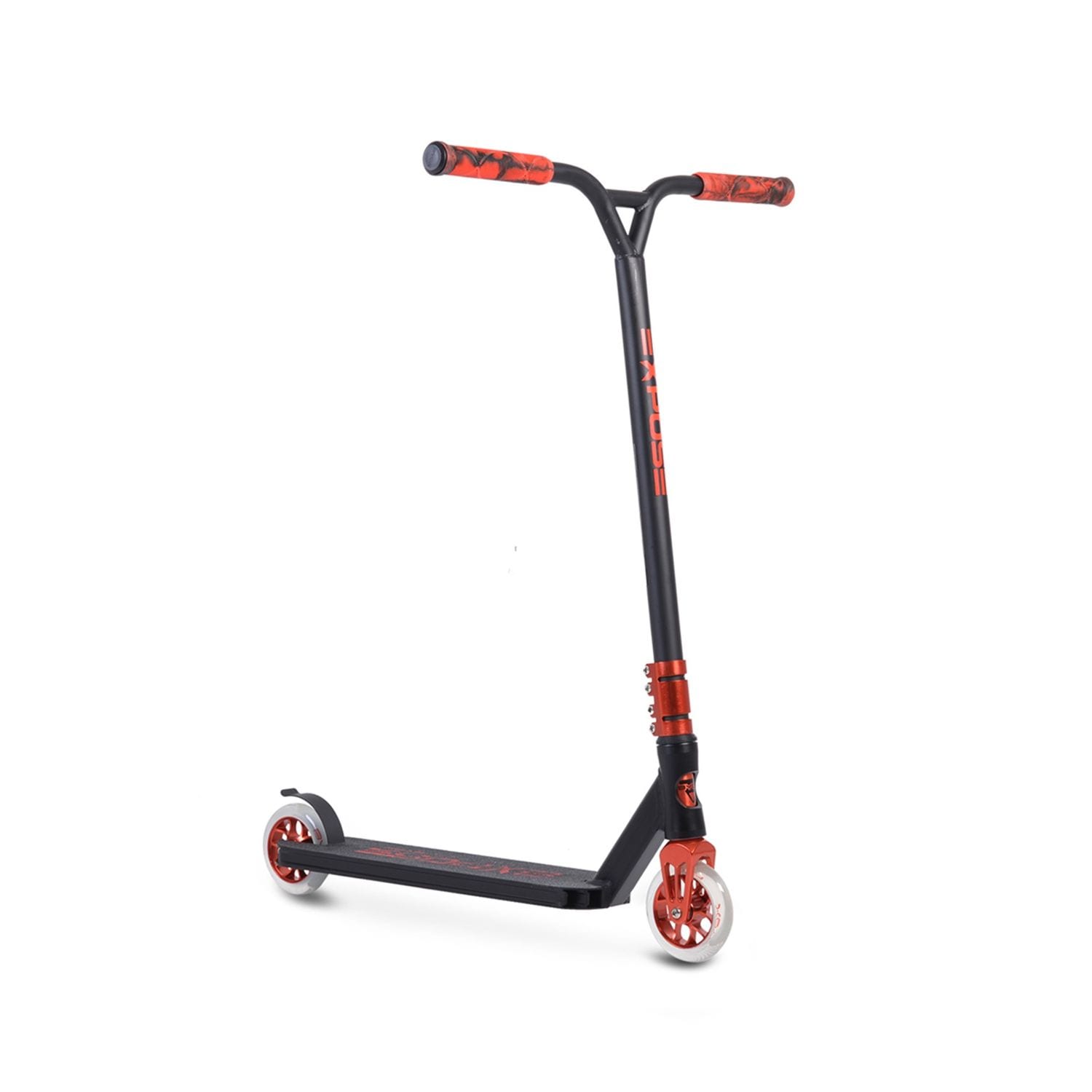 Byox Scooter Stunt Expose, ABEC-9 Lager, PU-R&auml;der, ab 10 Jahren, aus Aluminium rot 