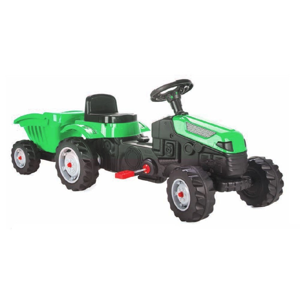 Pilsan Kindertraktor Active Pedale 07316 gr&uuml;n mit Anh&auml;nger ab 3 Jahren bis 50 kg gr&uuml;n 