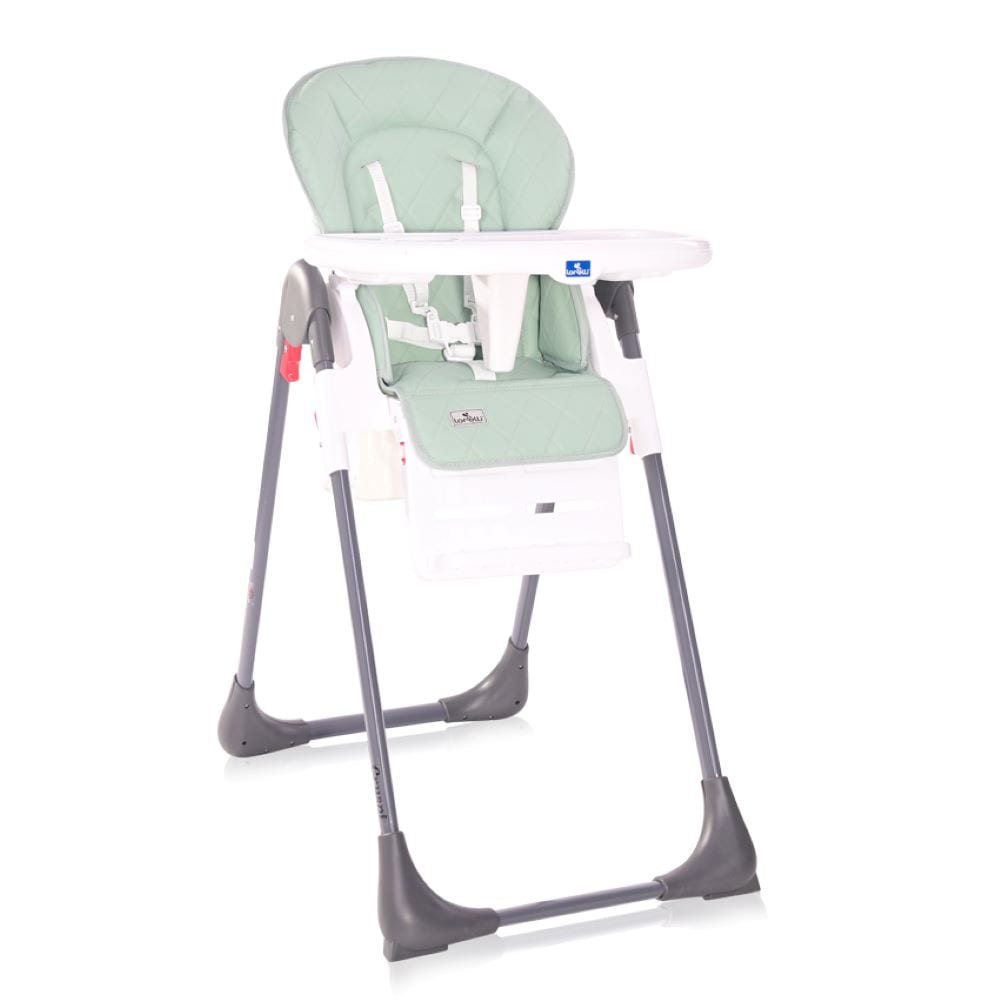Lorelli Kinderhochstuhl Cryspi R&uuml;ckenlehne verstellbar, faltbar, 5-Punkt-Gurt gr&uuml;n 
