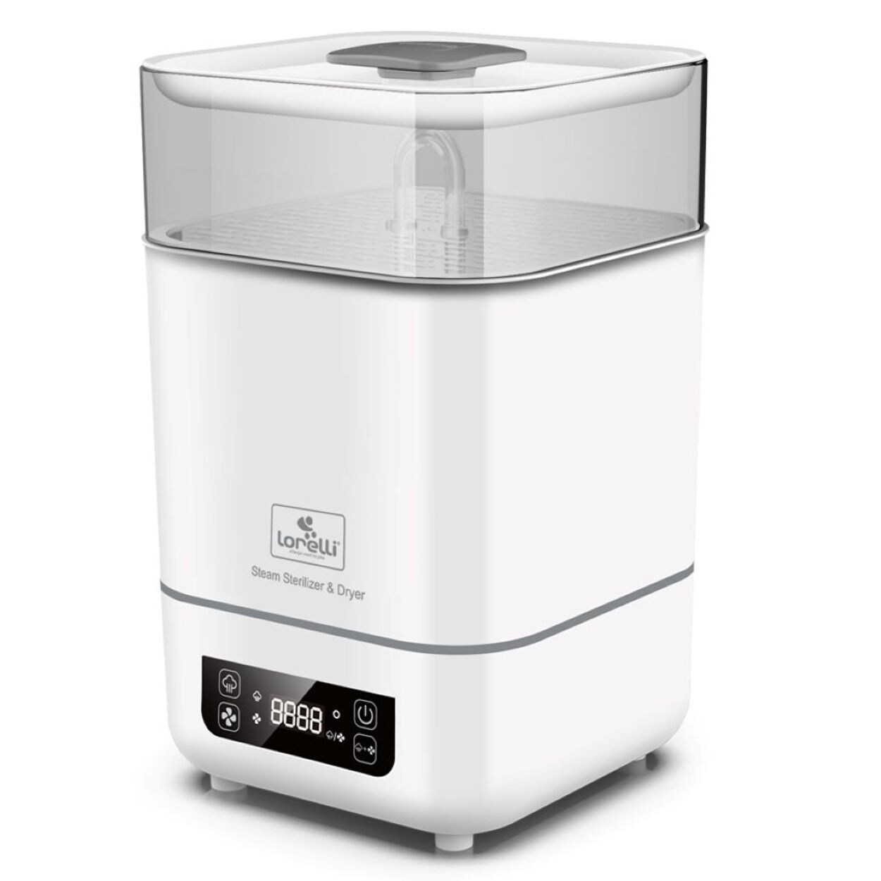 Sterilisator und Trockner 2 in 1 Touchscreen-Display Messbecher, 2 Körbe weiß