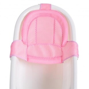 Moni Baby Badewannen Netz Goldy, Badewanneneinsatz, ab Geburt, Kunststoff Clips pink 