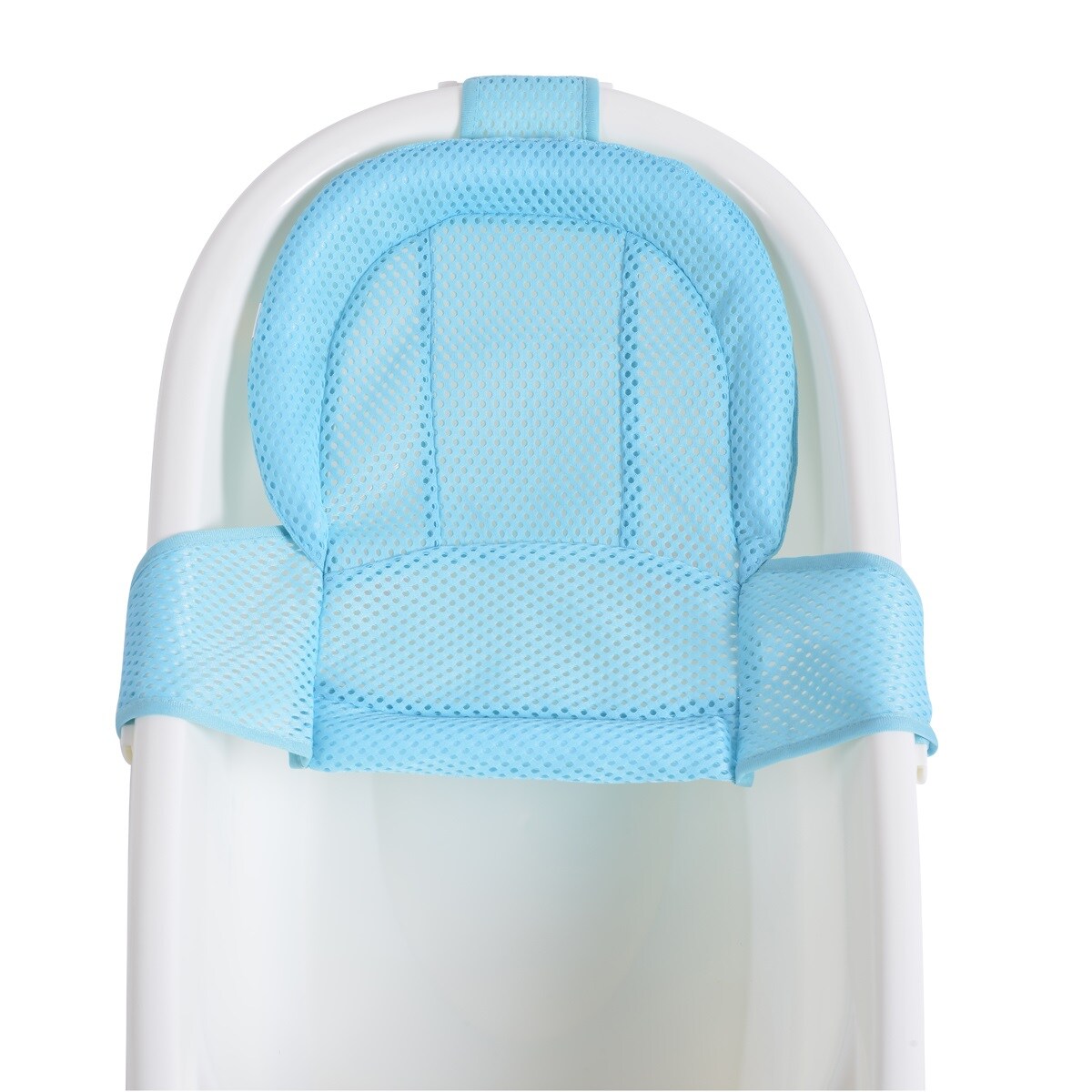 Moni Baby Badewannen Netz Goldy, Badewanneneinsatz, ab Geburt, Kunststoff Clips hellblau 