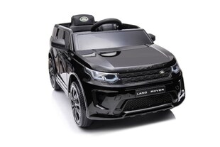 ES-Toys Kinder Elektroauto Land Rover Discovery 5 EVA-Reifen Bluetooth Musik MP3 schwarz 