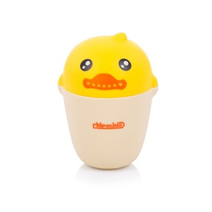 Chipolino Baby Badetasse Ente, Badespielzeug, weiche Kanten, ergonomischer Griff gelb 