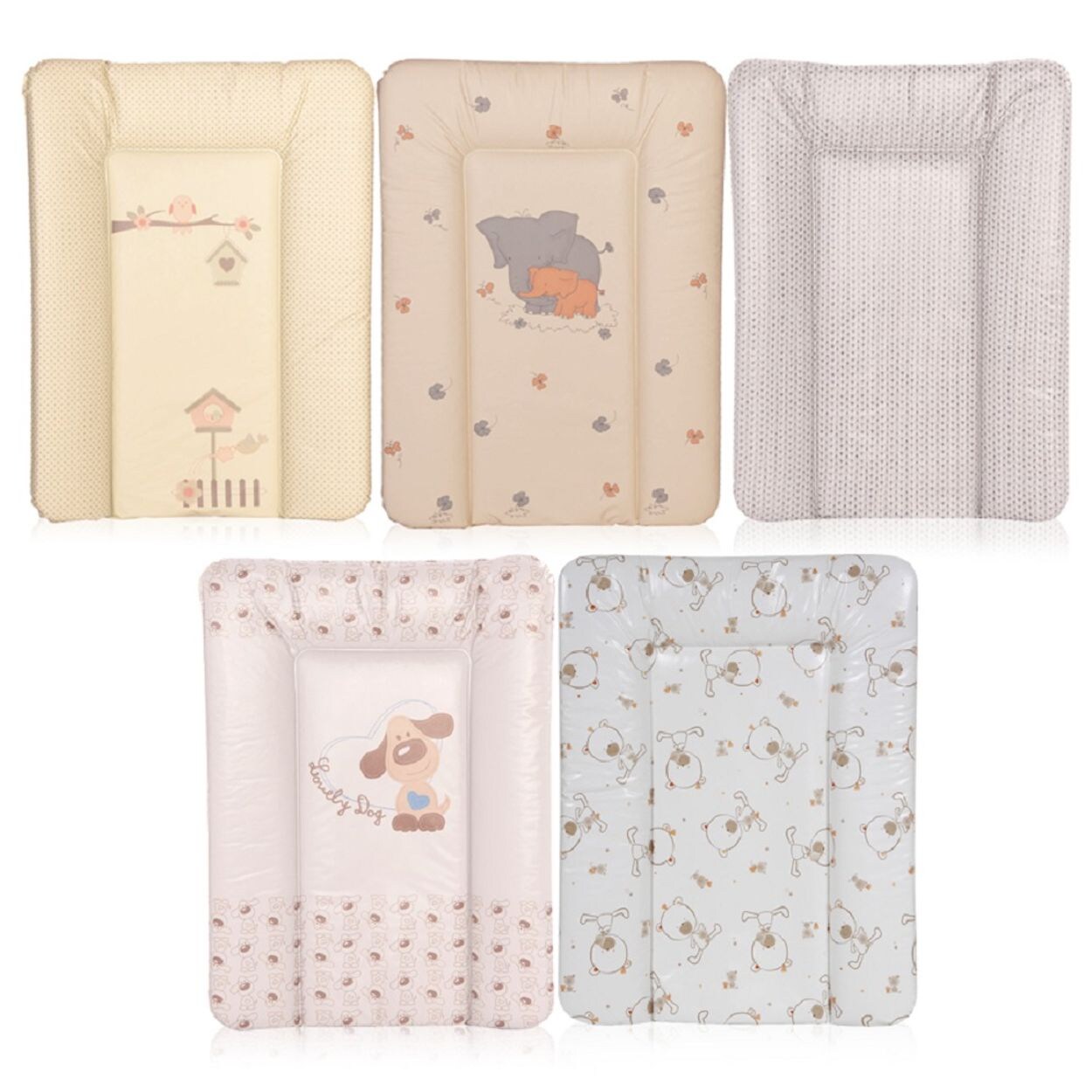 Kinder Wickelauflage Softy 50 x 70 cm waschbar gepolstert erhöhter Rand beige