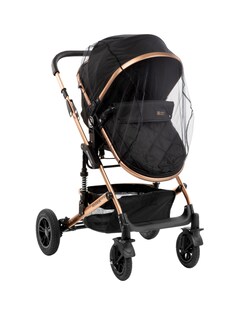 Kikkaboo Moskitonetz Kinderwagen, Insektenschutz, Universalgröße Mückennetz Tüll schwarz 