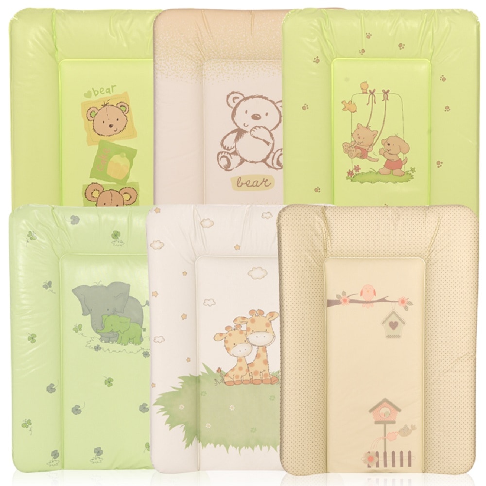 Lorelli Kinder Wickelauflage Softy 50 x 70 cm waschbar gepolstert erh&ouml;hter Rand gr&uuml;n 