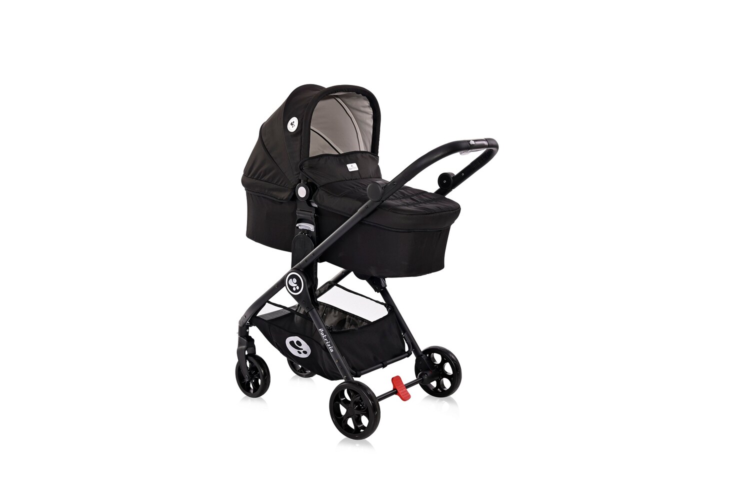 Lorelli Kombikinderwagen 2 in 1 Patrizia, Babywanne, Sportsitz, Sitz umkehrbar schwarz 