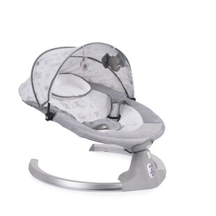 Cangaroo Babywippe Ari Musikfunktion Timer Fernbedienung Moskitonetz Bluetooth grau 