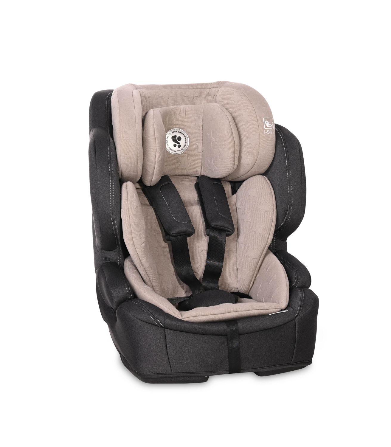Lorelli Kindersitz Andromeda i-Size (76-150 cm) Isofix, Top Tether, verstellbar beige 