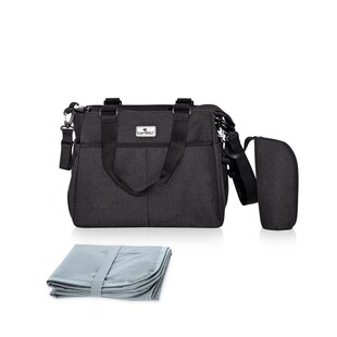 Lorelli Wickeltasche Maya Reißverschluss Wickelunterlage isolierte Seitentasche schwarz 