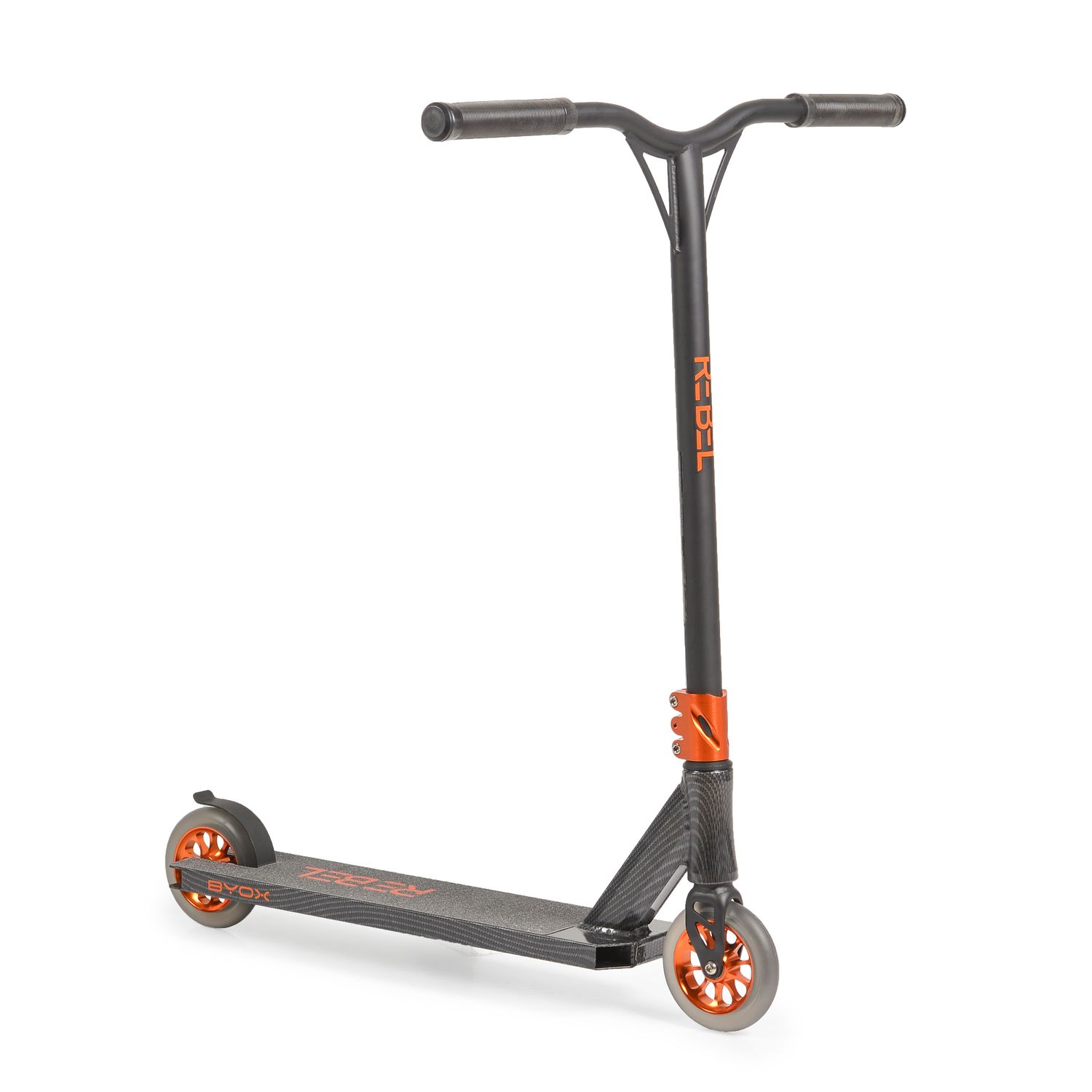 Byox Kinderroller Rebel, Aluminium, ABEC-9 Lager, Stahllenker, PU R&auml;der, Bremse schwarz 