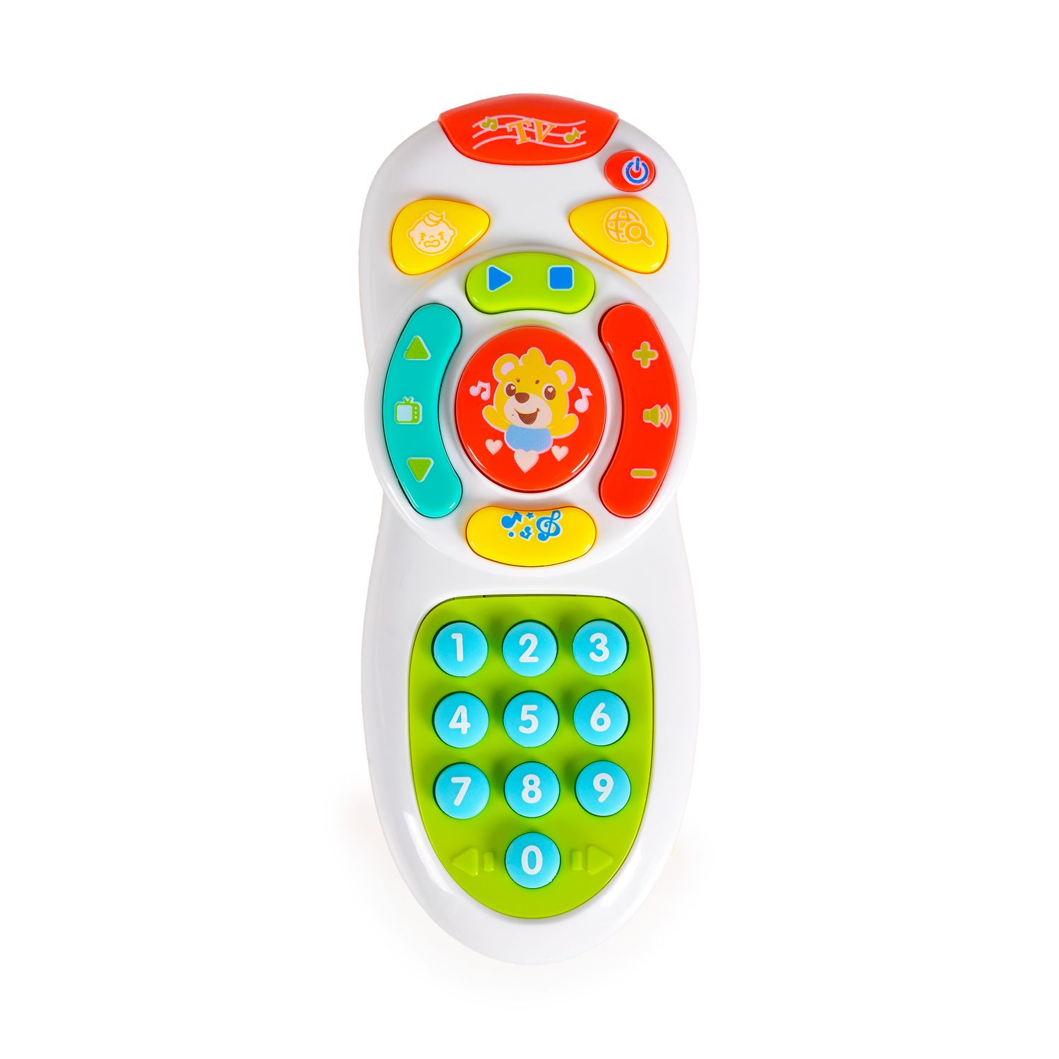 Moni Kinder Musik Telefon Smart Remote YL5047 Tasten, Musik, Lichteffekte wei&szlig; 