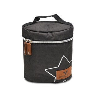 Cangaroo Thermotasche Charlie Thermobox für 2 Babyflaschen Reißverschluss Griff schwarz 