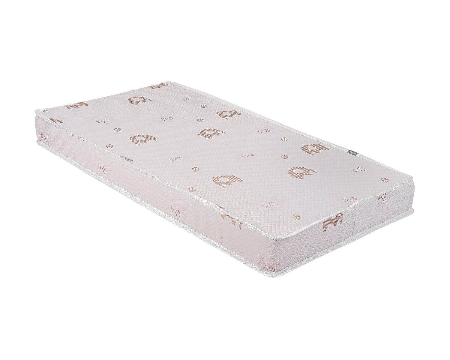 Kikkaboo Babybett-Matratze Memory Comfort, 120 x 60 x 12 cm Bindungsveredelung rosa 