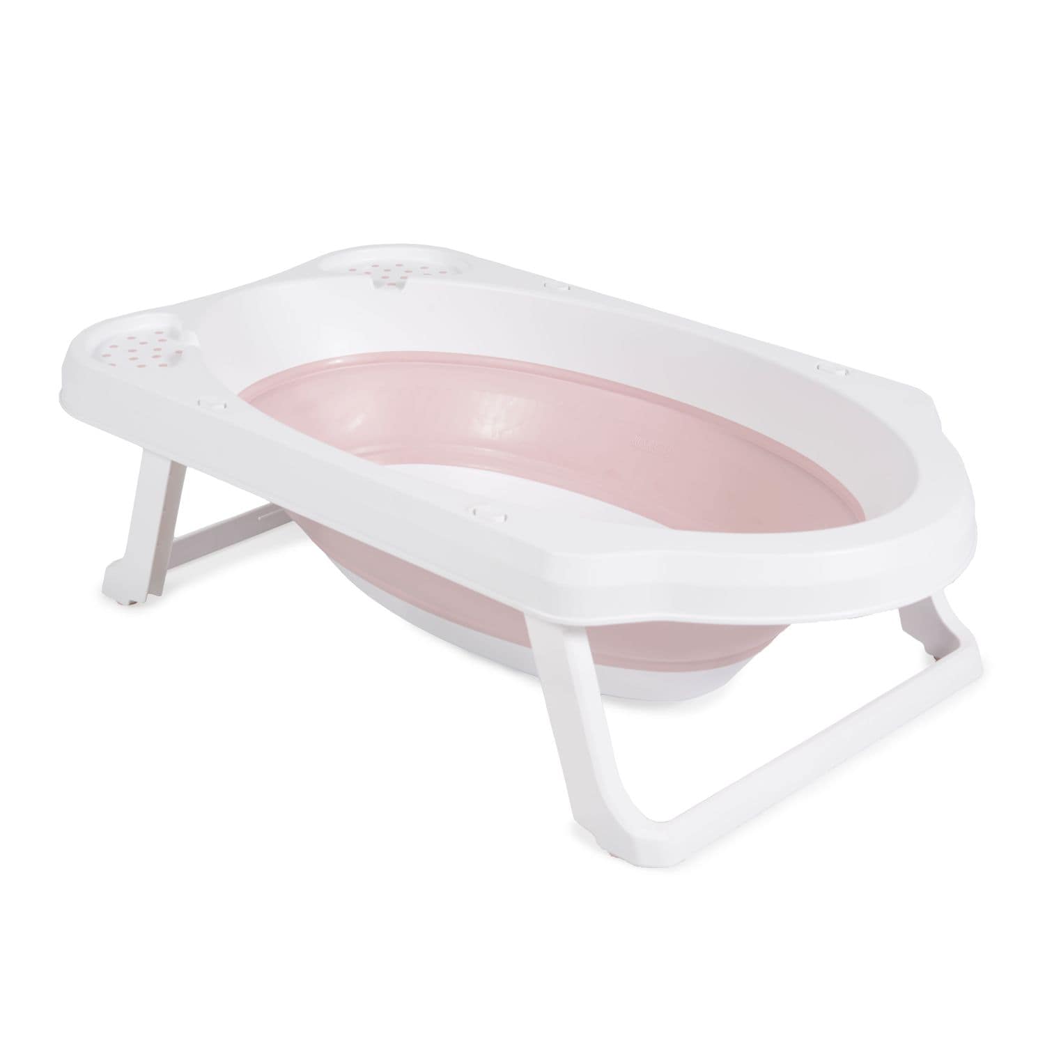 Cangaroo faltbare Babybadewanne Maui, 84 cm lang, Wasserablauf, Ablagef&auml;cher rosa 