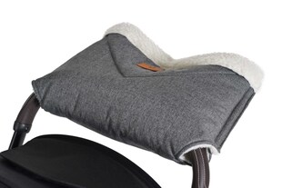Cangaroo Kinderwagen-Handwärmer Luxe Handmuff für den Kinderwagen Selbstverschluss grau 