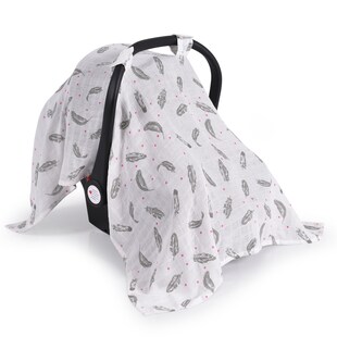 Cangaroo Babyschale Abdeckung, Sonnenschutz, atmungsaktiv, waschbar, ab Geburt weiß 