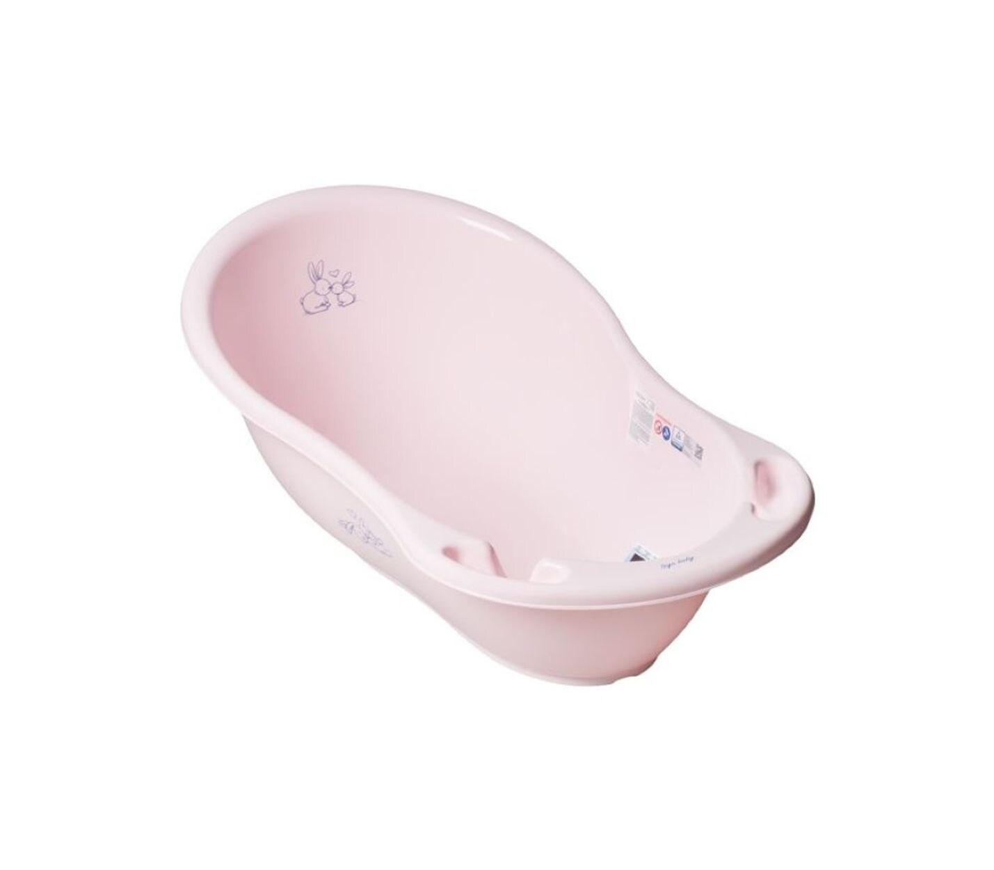 Babybadewanne Marea Hase Ablagefächer eine Länge von 102 cm ab Geburt pink