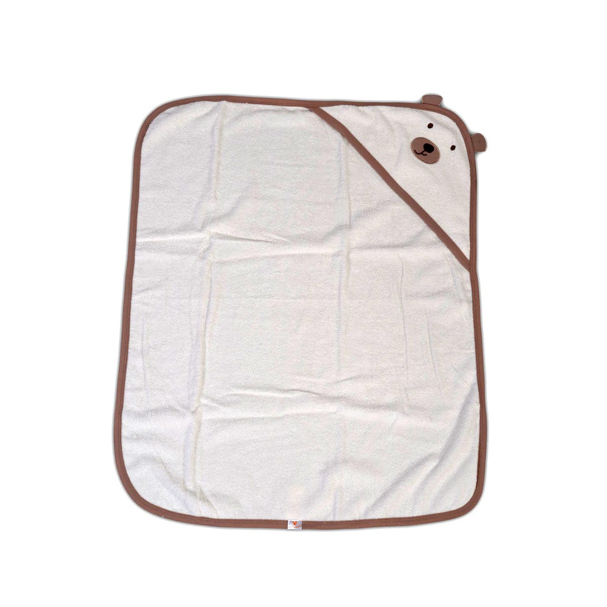 Cangaroo Baby Badetuch Baloo Kapuze 90 x 70 cm 100% Baumwolle Handtuch ab Geburt braun 