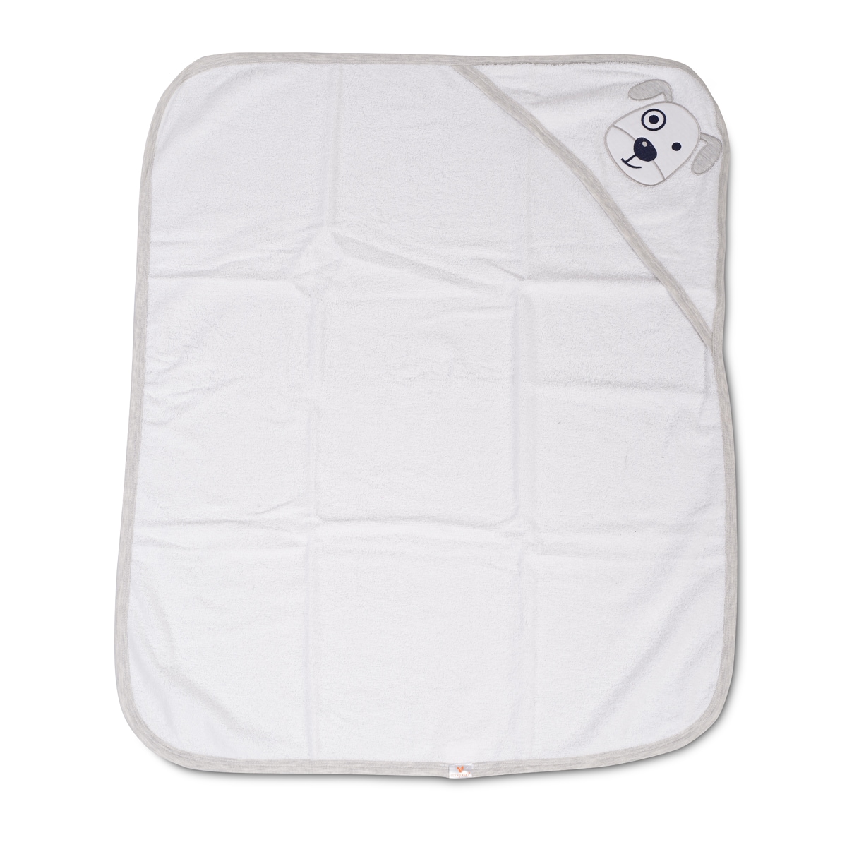 Cangaroo Baby Badetuch Baloo Kapuze 90 x 70 cm 100% Baumwolle Handtuch ab Geburt grau 