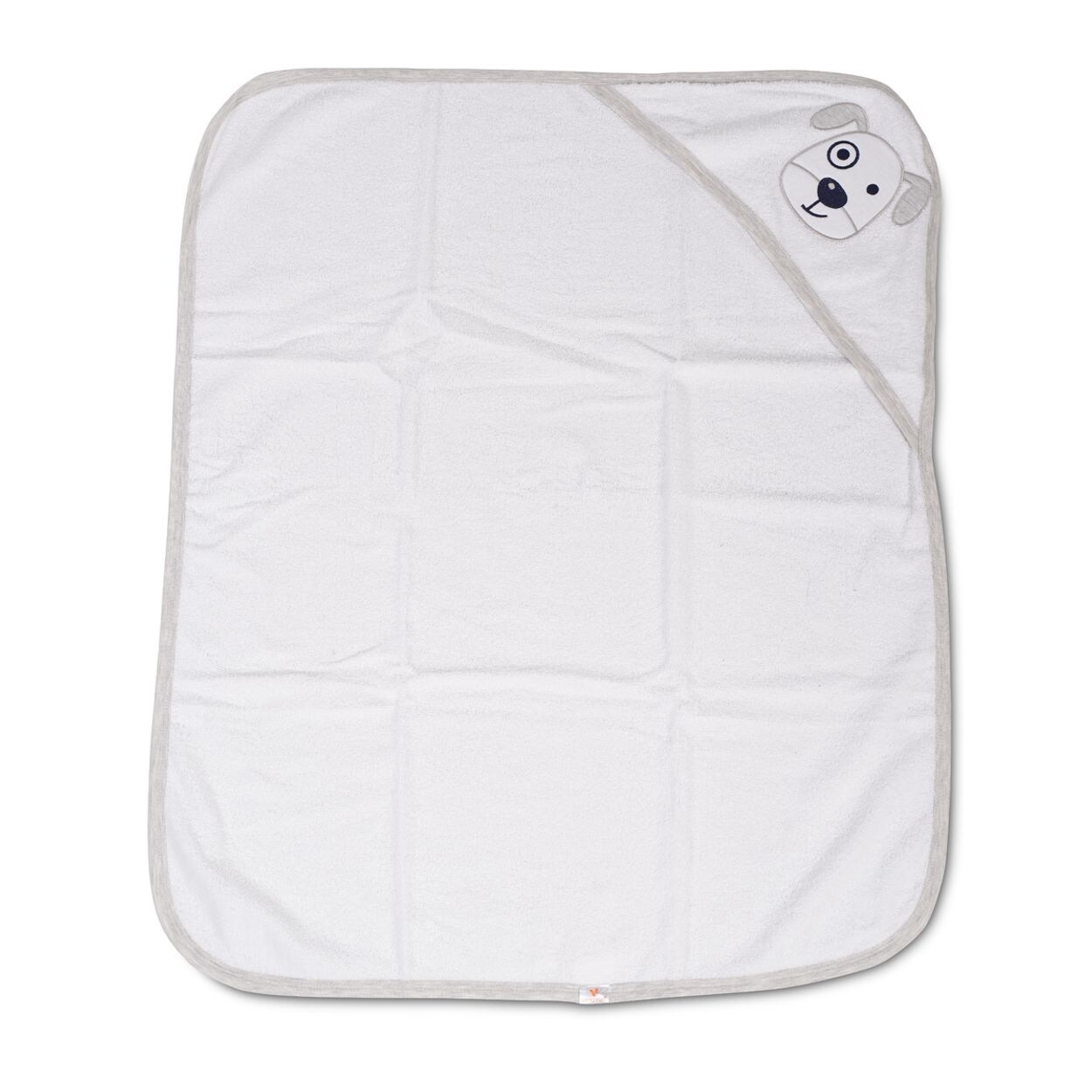 Baby Badetuch Baloo Kapuze 90 x 70 cm 100% Baumwolle Handtuch ab Geburt grau