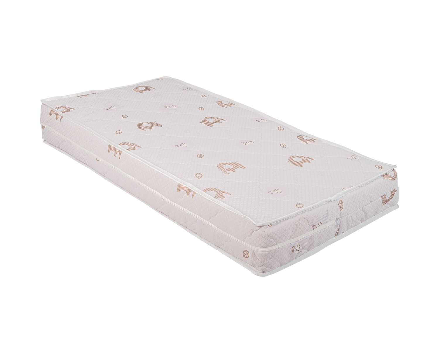 Kikkaboo Babybett-Matratze CocoCraft, 120 x 60 x 15 cm 3D-Schaum, 2 Schichten beige 