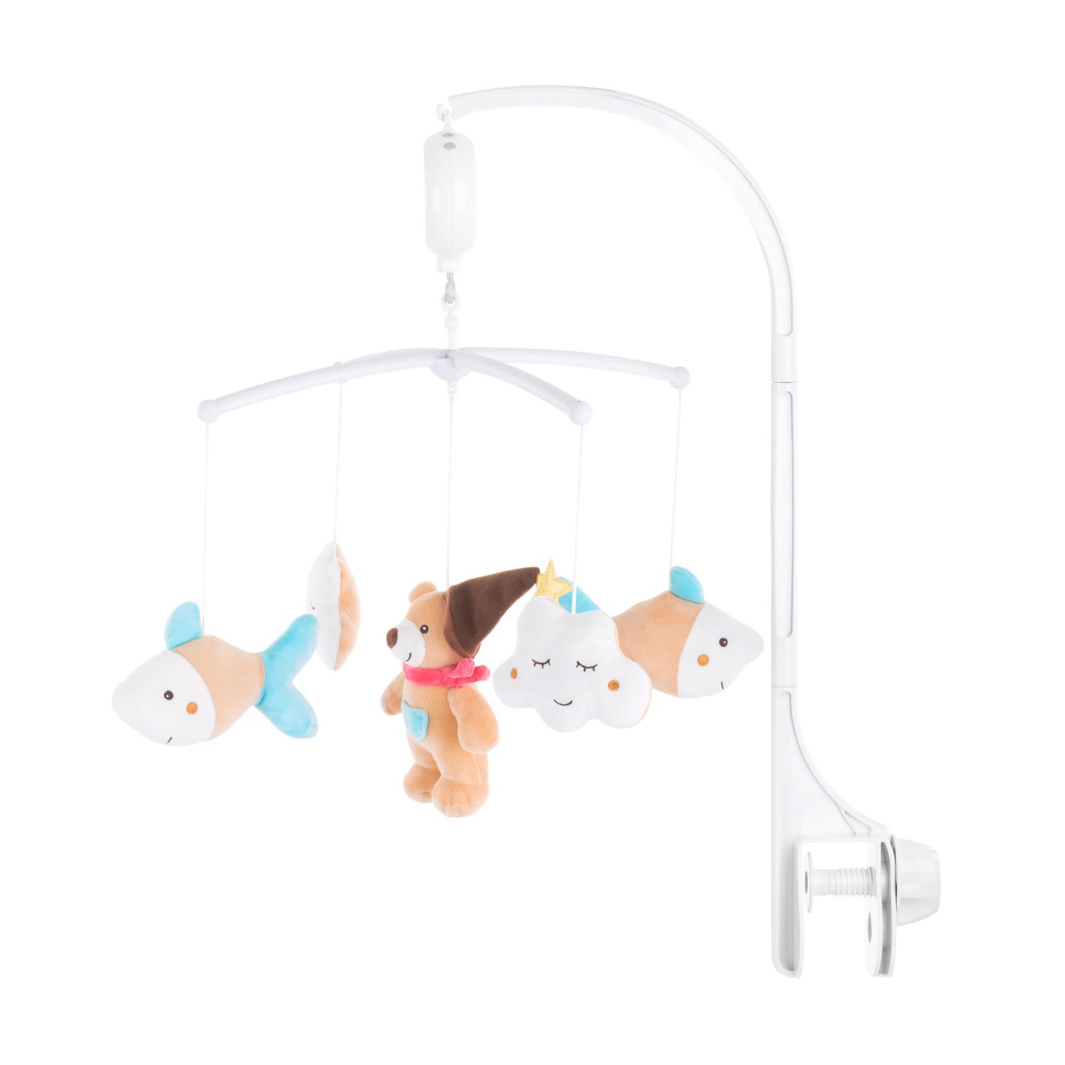 Chipolino Musik Mobile Pl&uuml;schtiere Lautst&auml;rkeregelung, Melodien, Tiere abnehmbar beige 