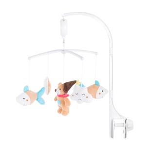 Chipolino Musik Mobile Plüschtiere Lautstärkeregelung, Melodien, Tiere abnehmbar beige 