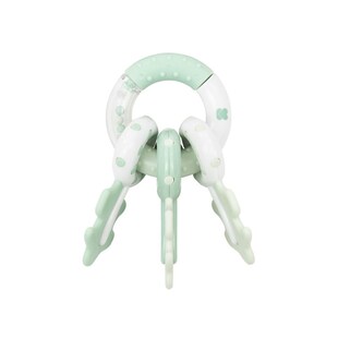 Kikkaboo Babyrassel Schlüsselbund Beißring 3 Schlüssel Greifling ab 3 Monaten grün 