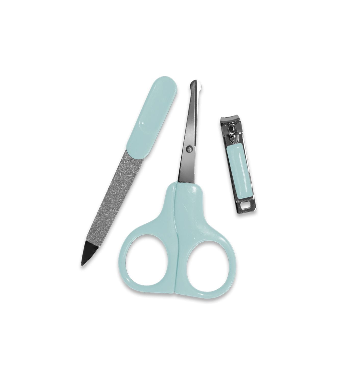 Baby Care Baby Manik&uuml;re-Set Nagelpflegeset Nagelschere, Nagelknipser, Nagelfeile t&uuml;rkis 